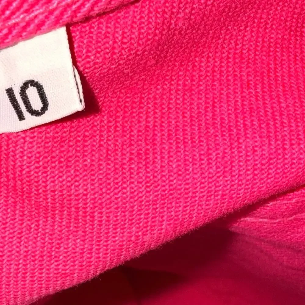 Moda Int'l The London Jean Hot Pink Straight Leg Denim Jeans Women's Size 10 NWT